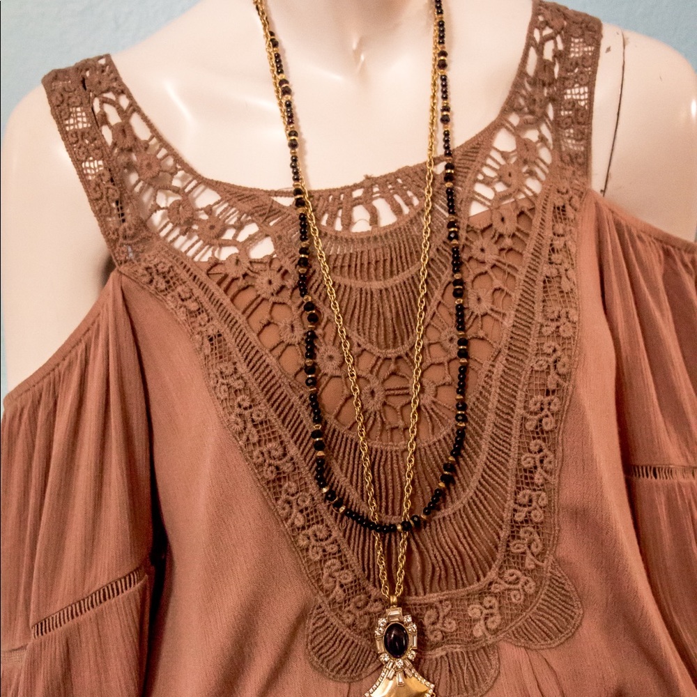 Khaki BoHo Dress